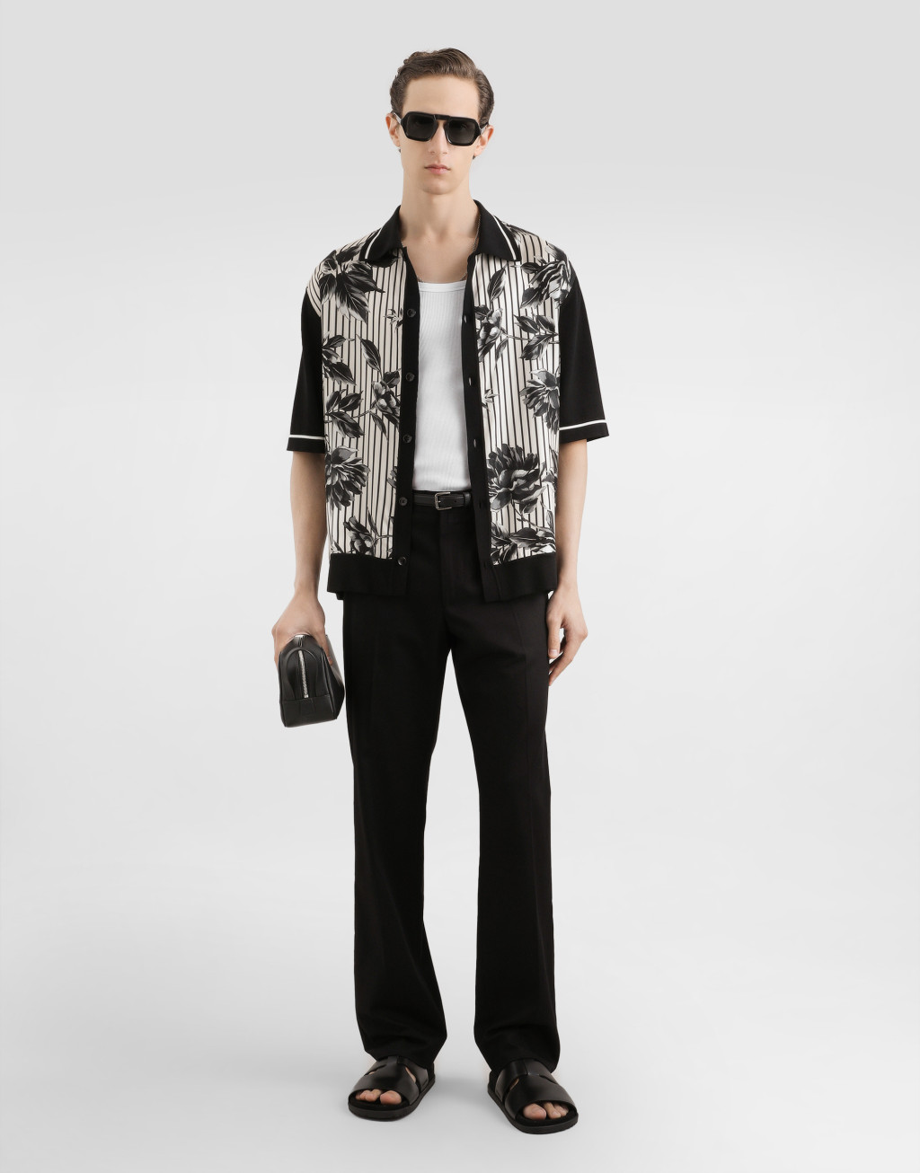 棉质华达呢长裤2