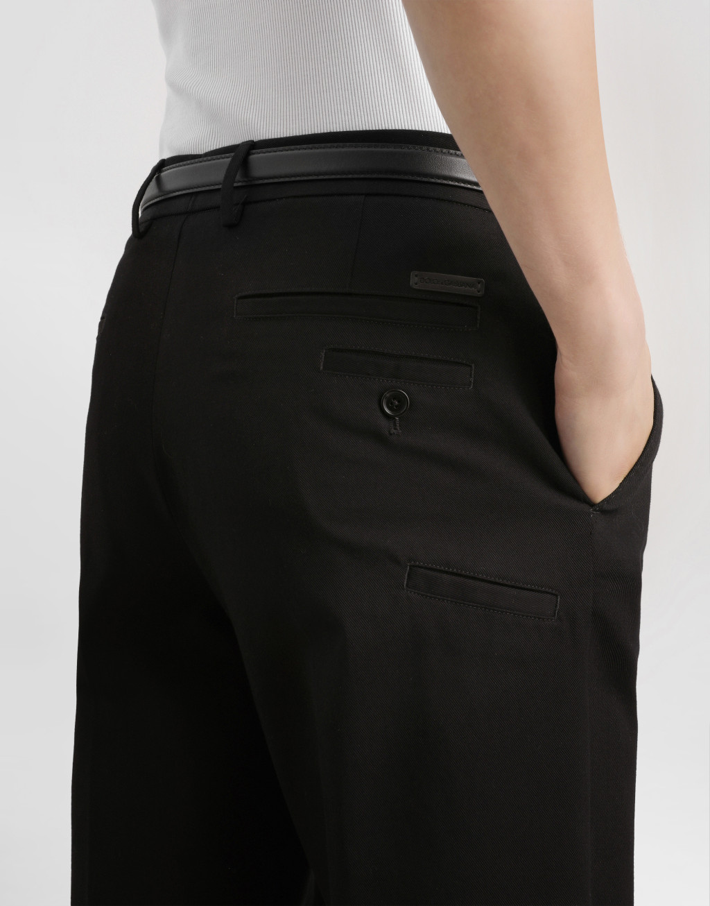 棉质华达呢长裤5