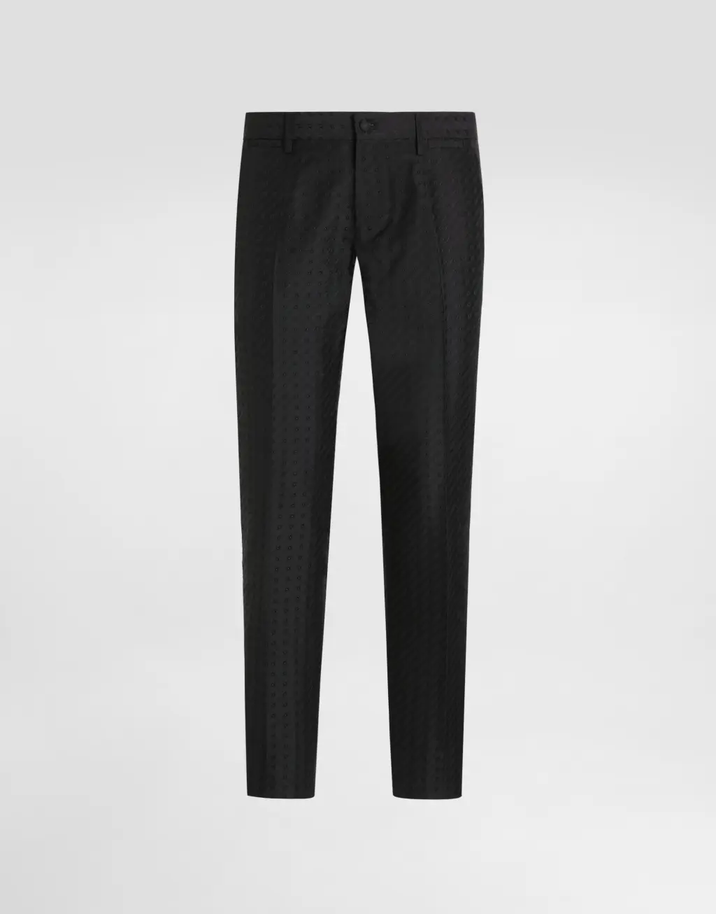 微型图案提花长裤