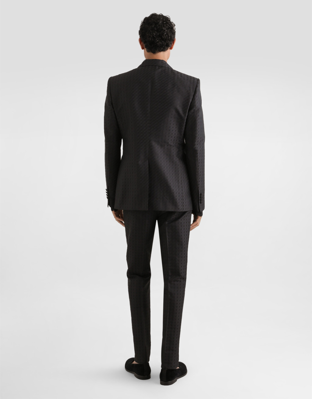 微型图案提花长裤3