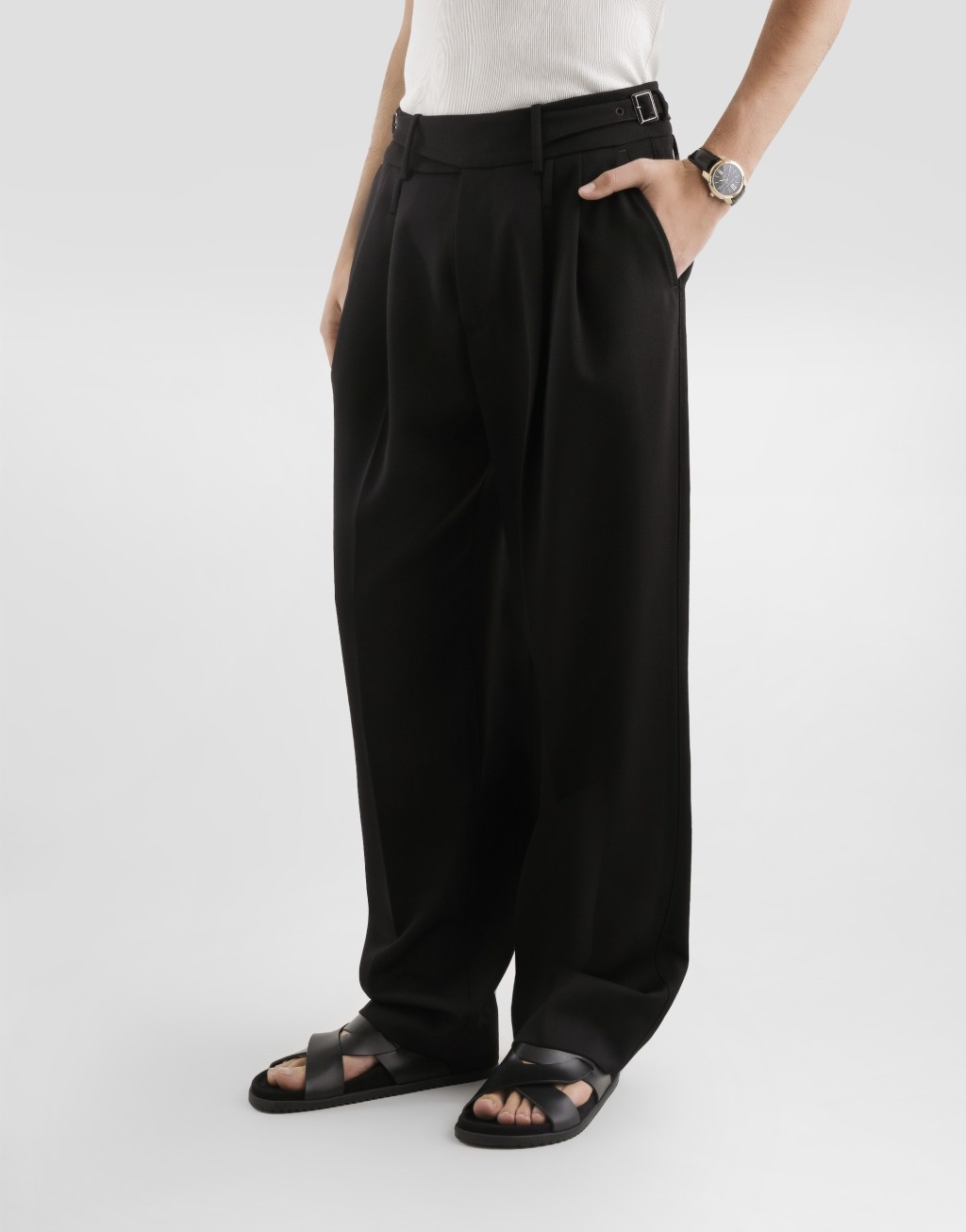 羊毛华达呢长裤4