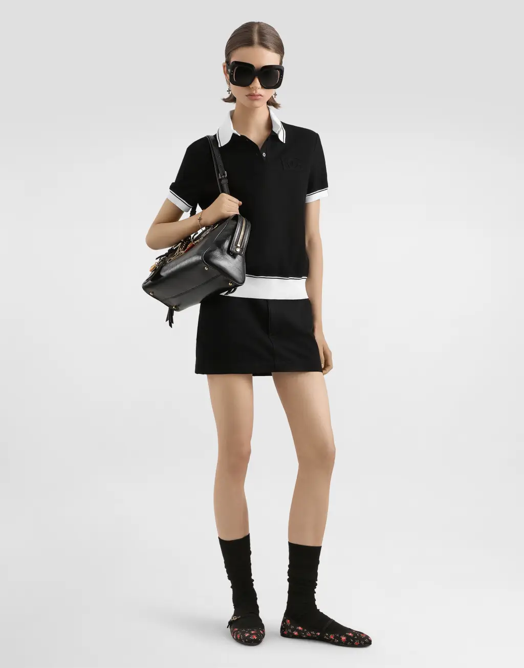 刺绣珠地 Polo 衫