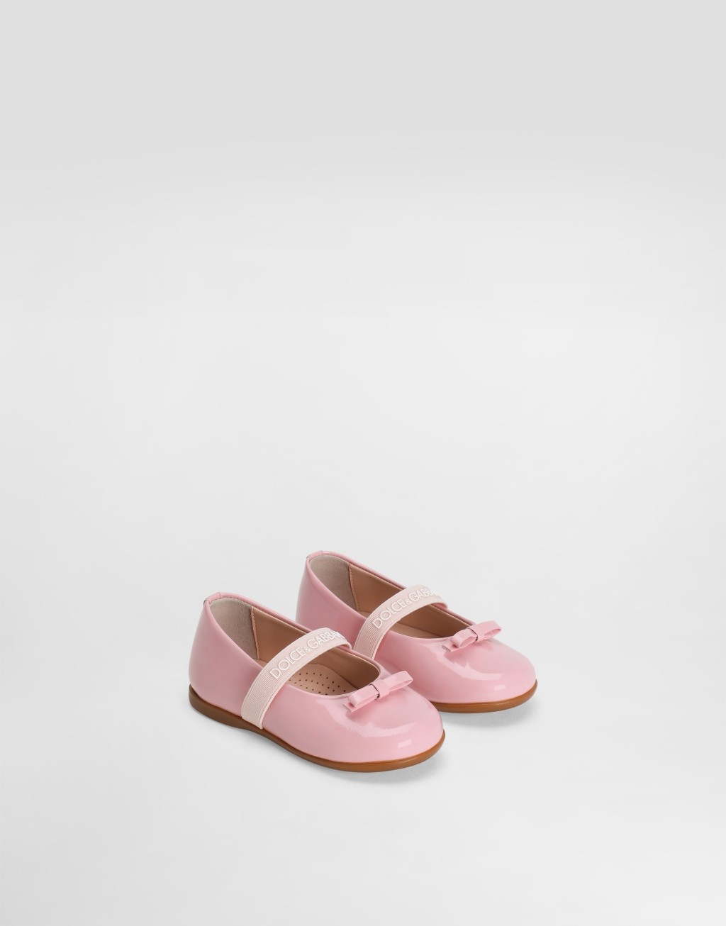 蝴蝶结漆皮芭蕾平底鞋2