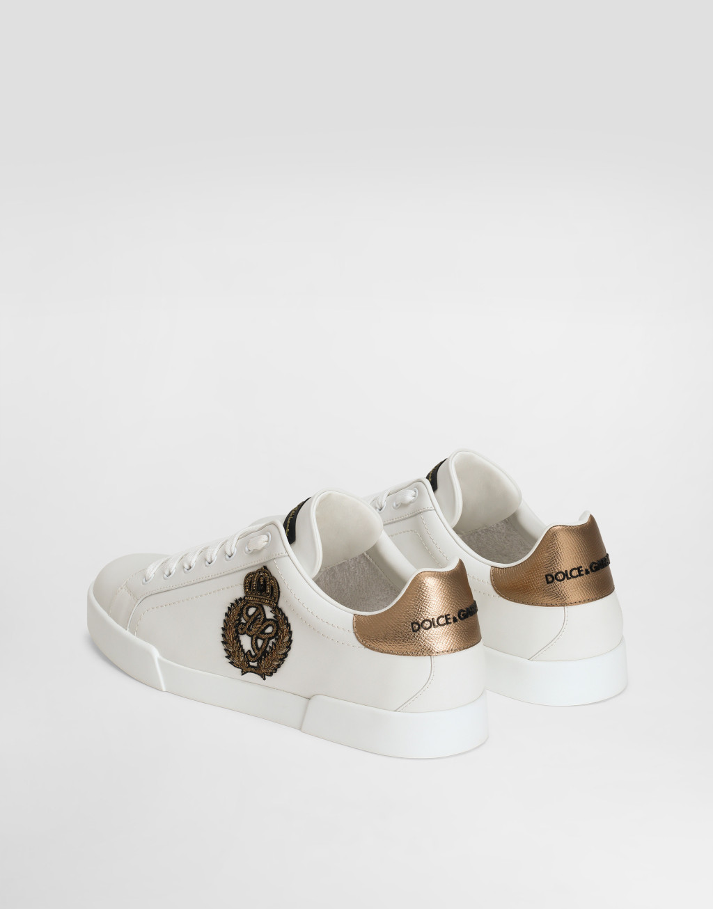 PORTOFINO 皇冠拼饰纳帕小牛皮运动鞋3