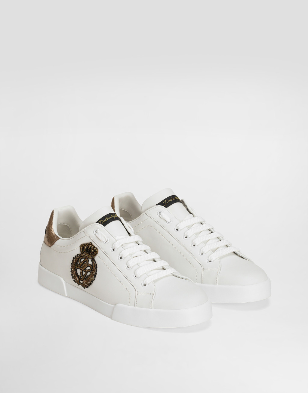 PORTOFINO 皇冠拼饰纳帕小牛皮运动鞋2