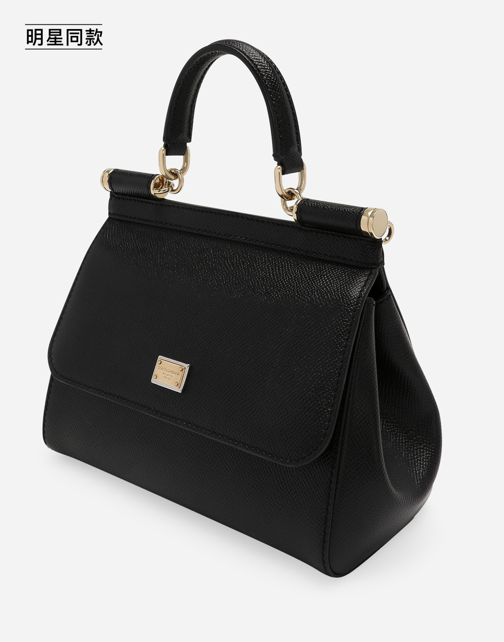 Sicily 中号牛皮革手袋 + 真丝斜纹方巾套组7