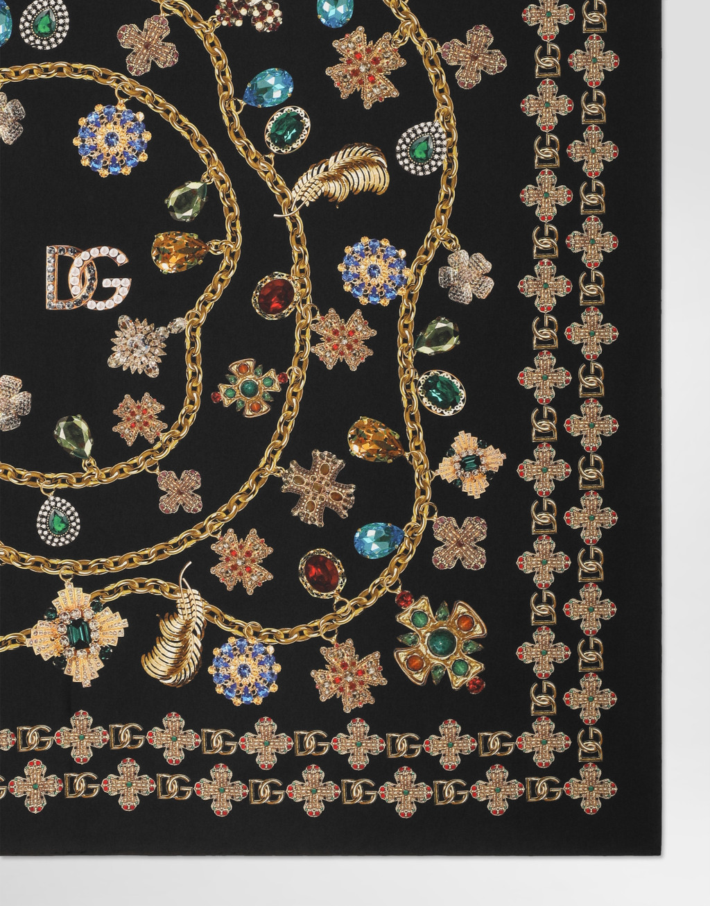 Sicily 中号牛皮革手袋 + 真丝斜纹方巾套组10