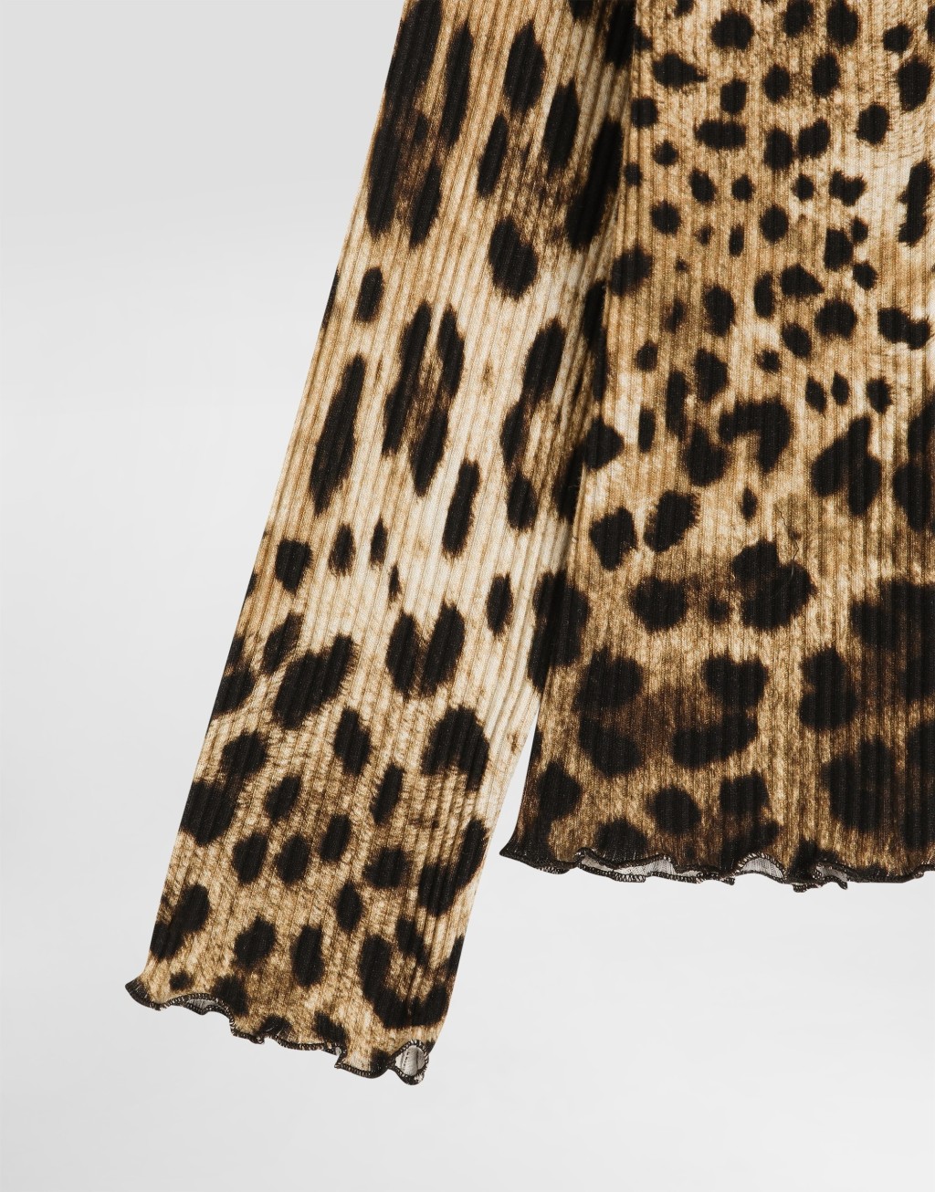 豹纹罗纹高领衫4