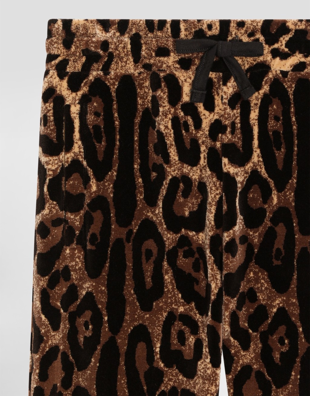 豹纹雪尼尔提花长裤3