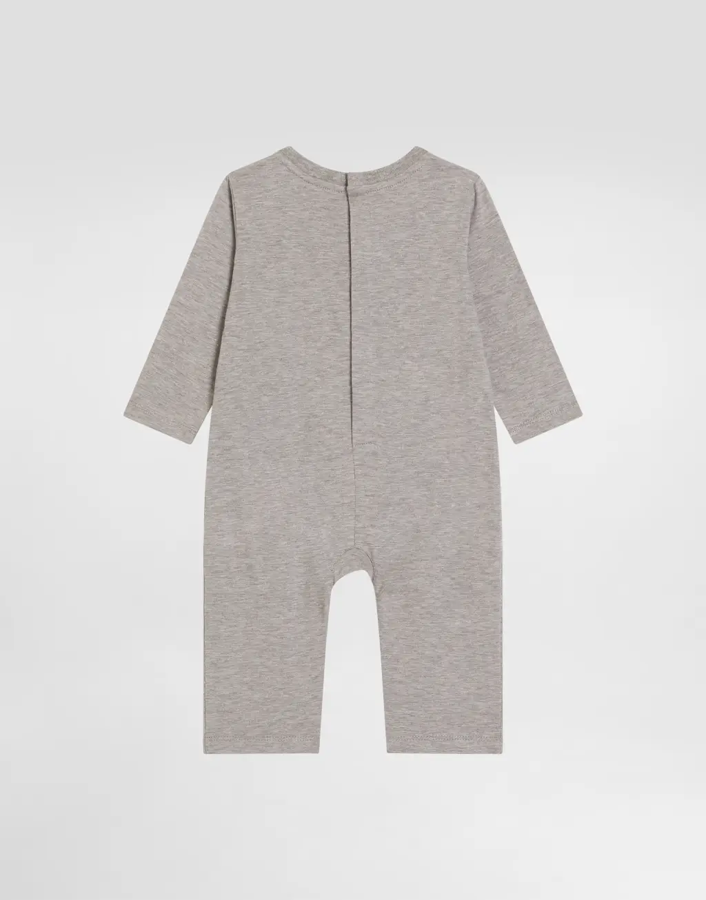 牛仔效果印花连体衣