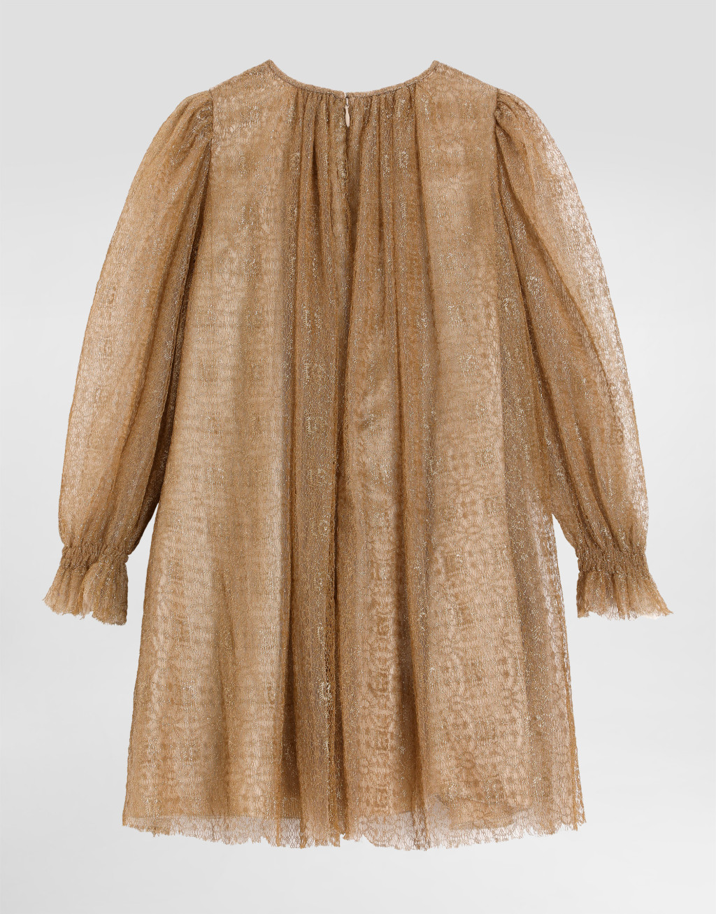 金银线蕾丝连衣裙2