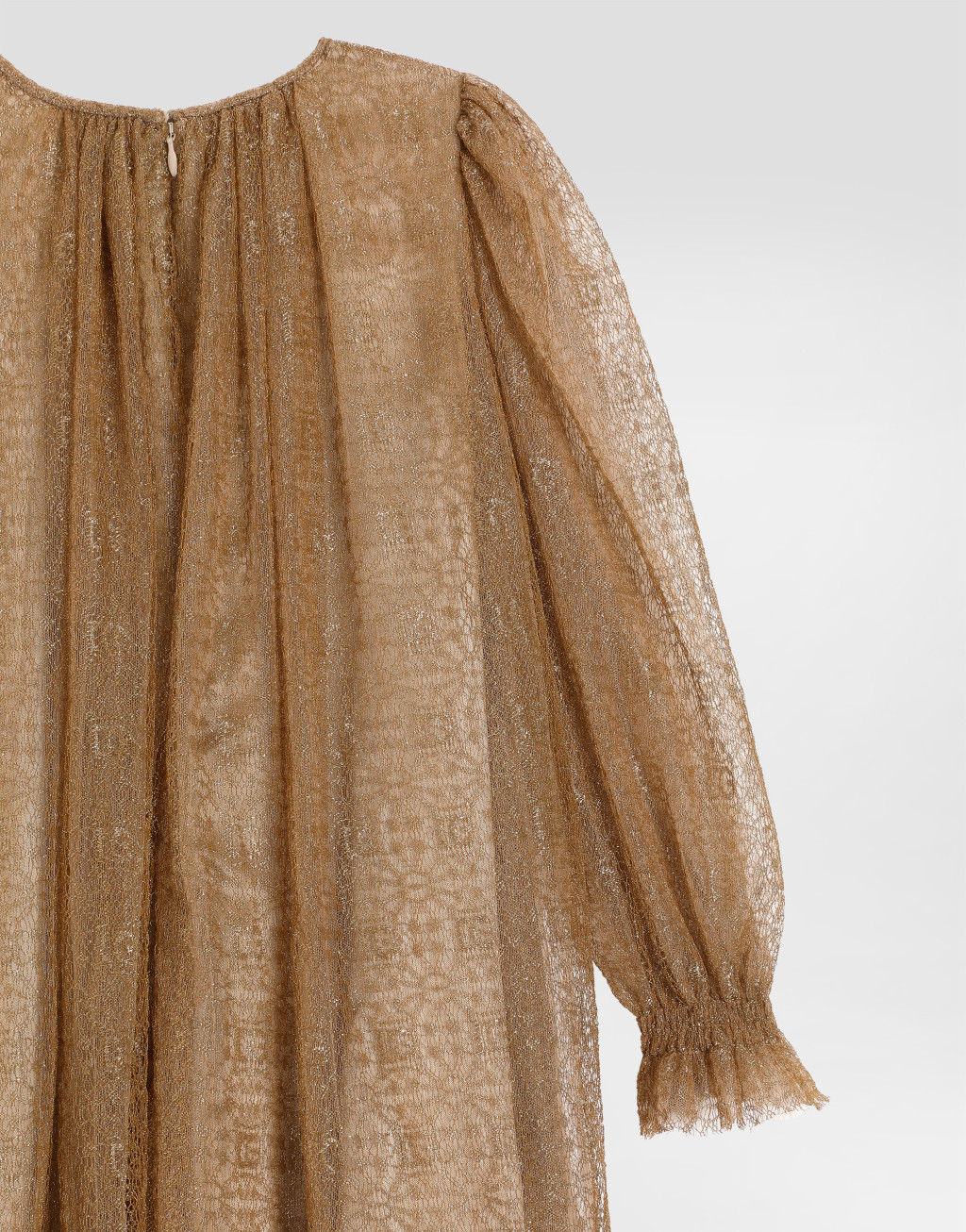 金银线蕾丝连衣裙4