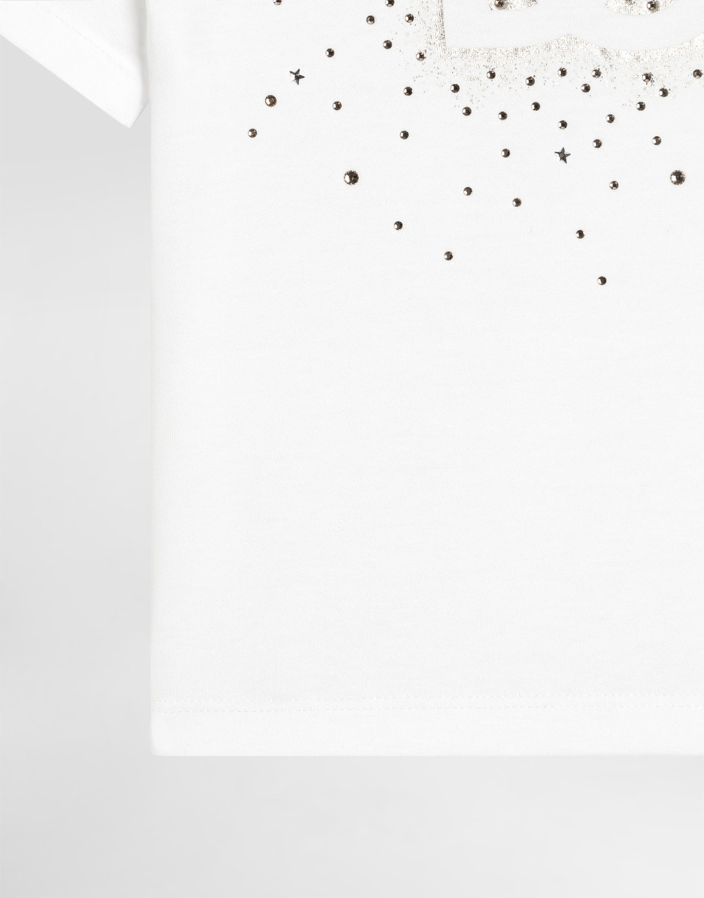 DG 徽标水晶缀饰平纹针织 T 恤4