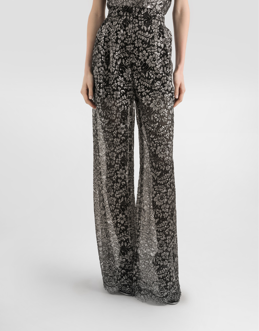 金银线蕾丝长裤4