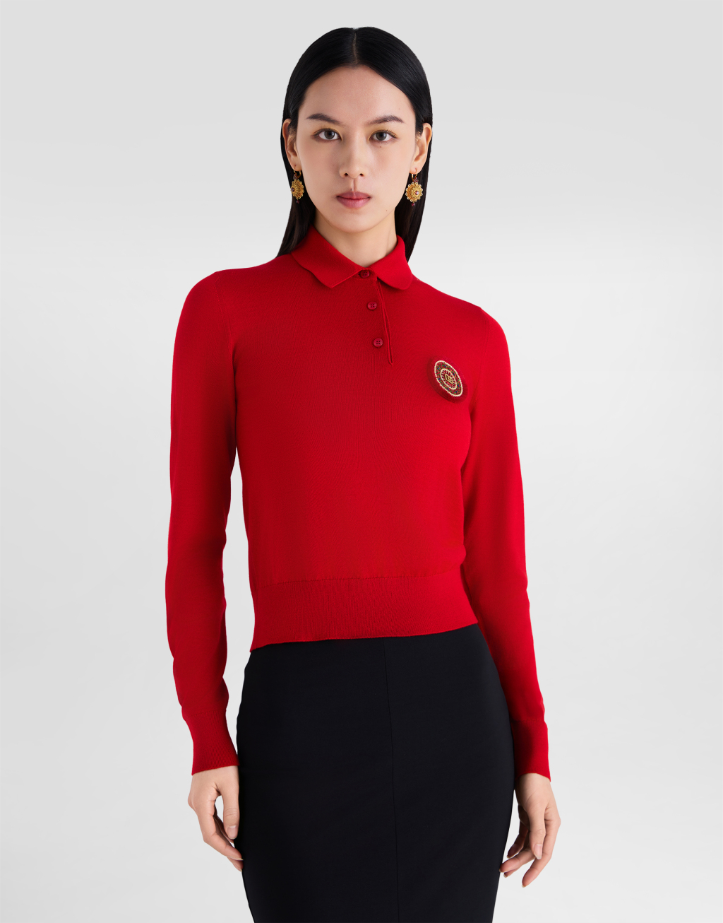 柔滑针织Polo衫4