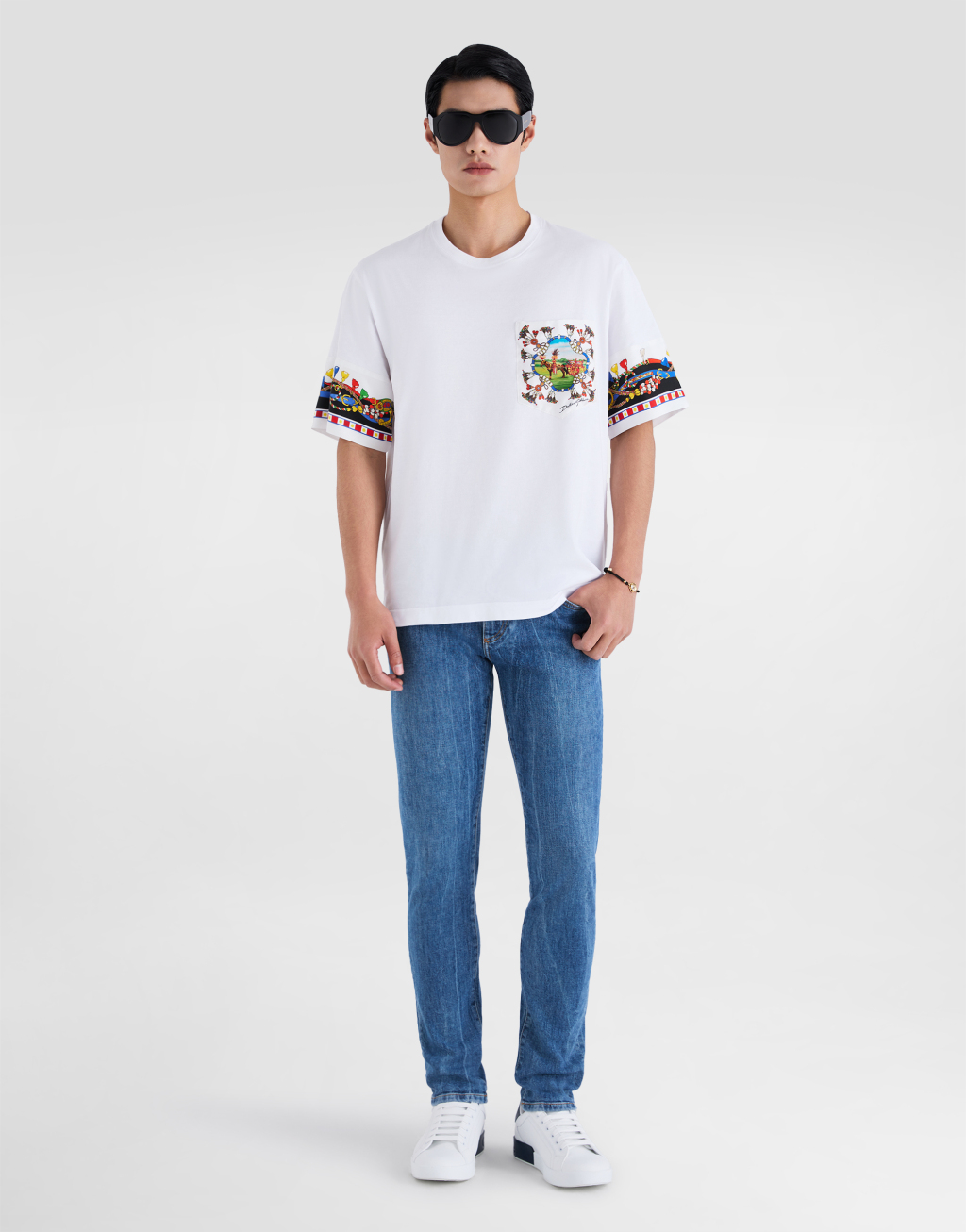 棉丝混纺印花 T 恤2