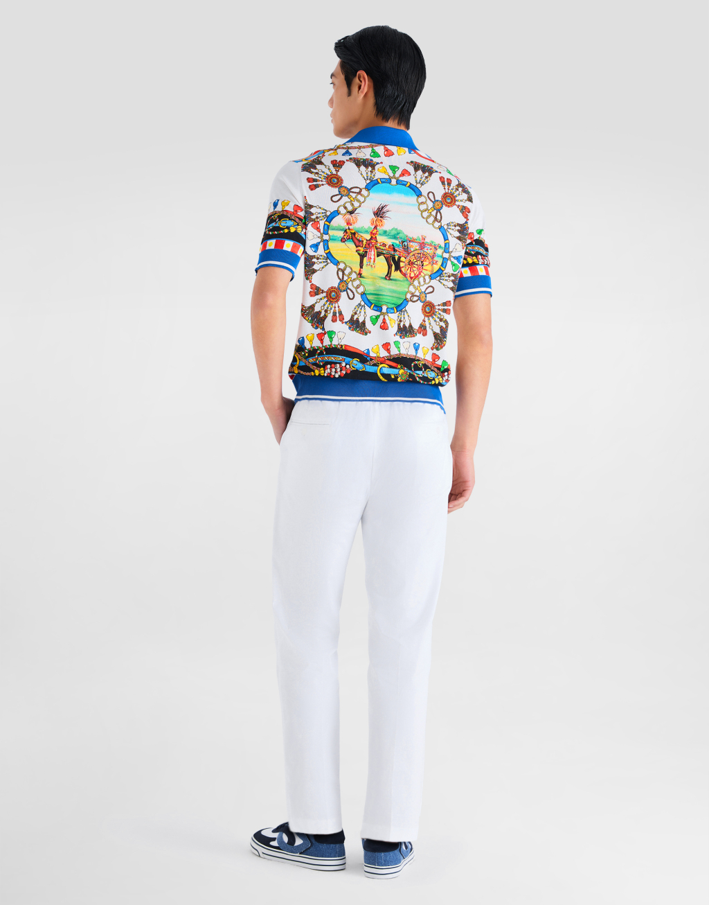 印花真丝Polo衫3