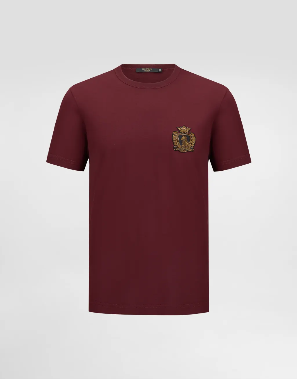 饰有纹章贴饰的棉质T恤