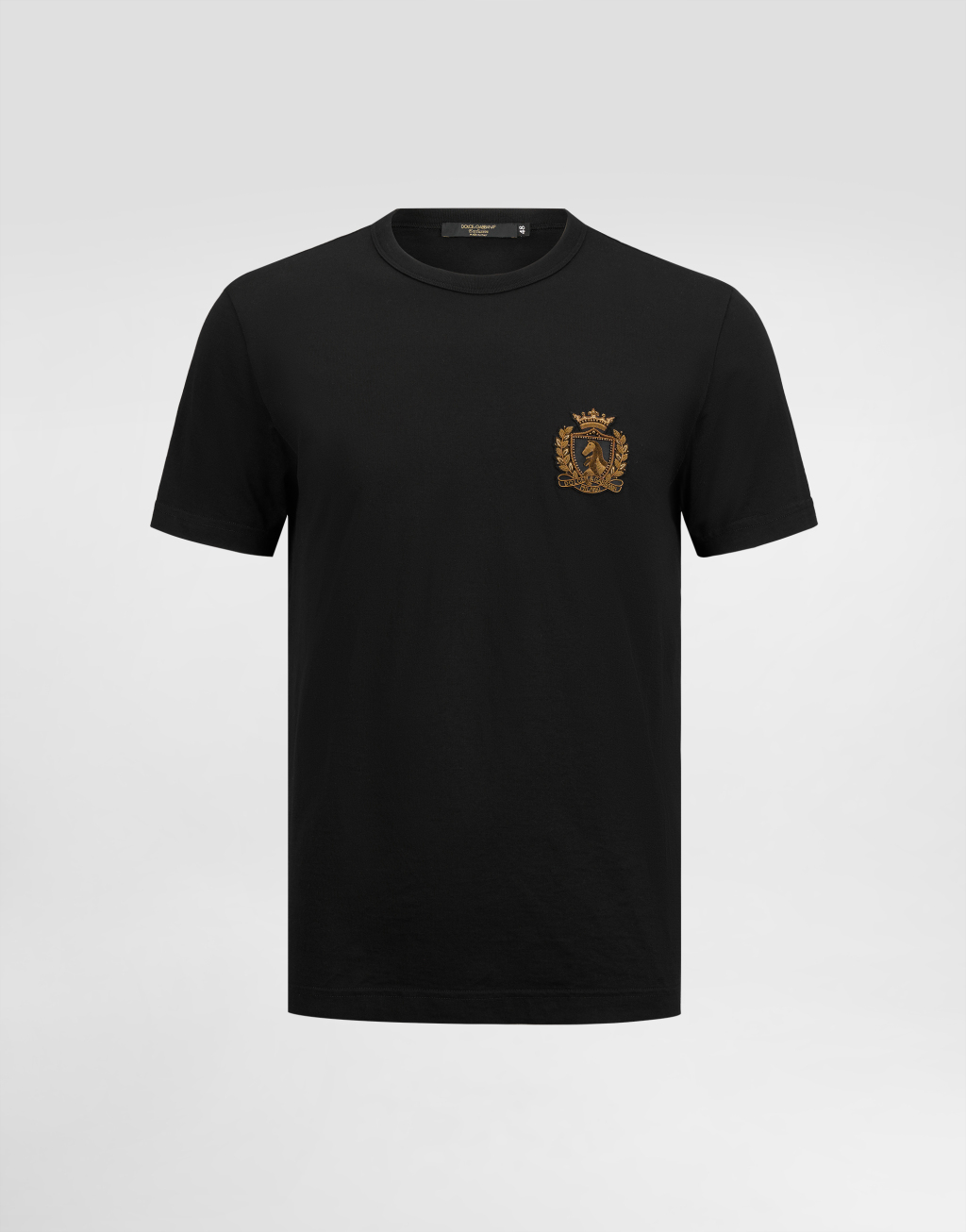 棉质纹章贴饰T恤1