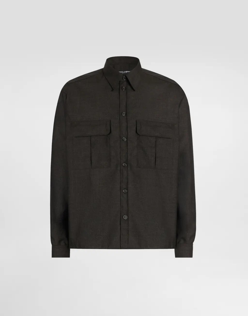 初剪羊毛帆布衬衫