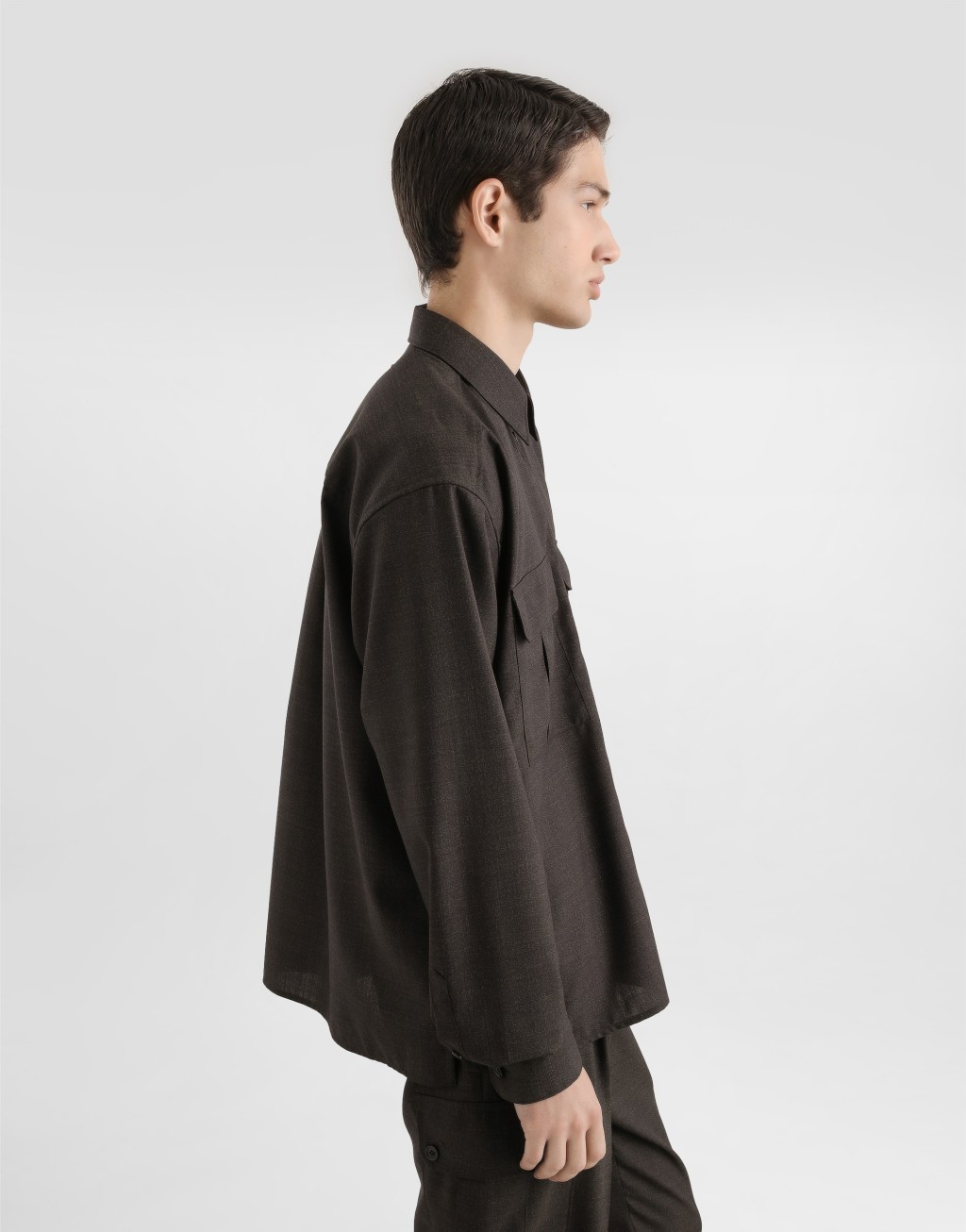 初剪羊毛帆布衬衫4