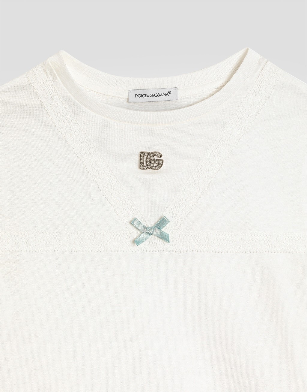 T恤 泽西棉 饰以水钻金属DG标识3