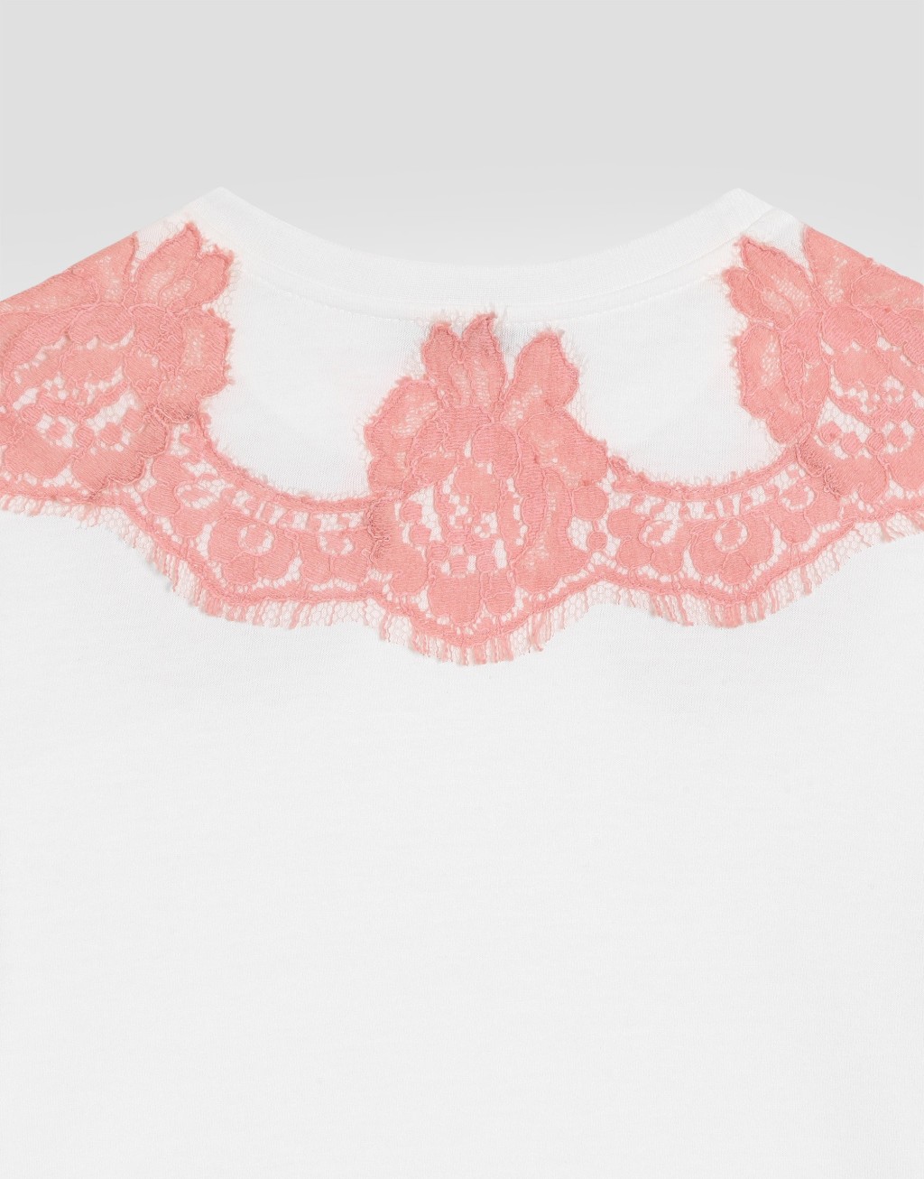 针织T恤 饰以蕾丝与DG刺绣4