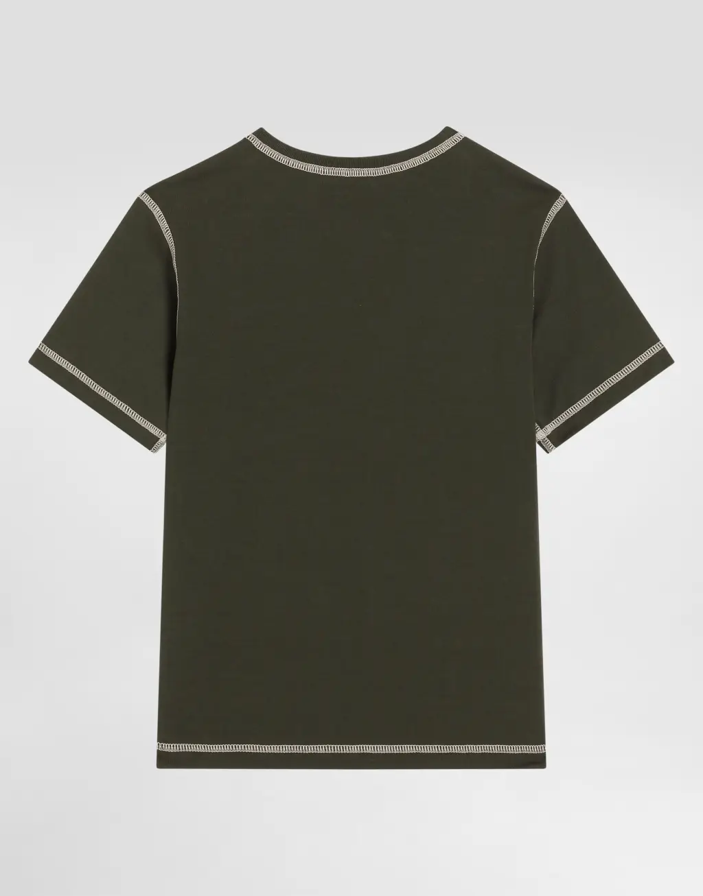 针织T恤 饰以贴布印花