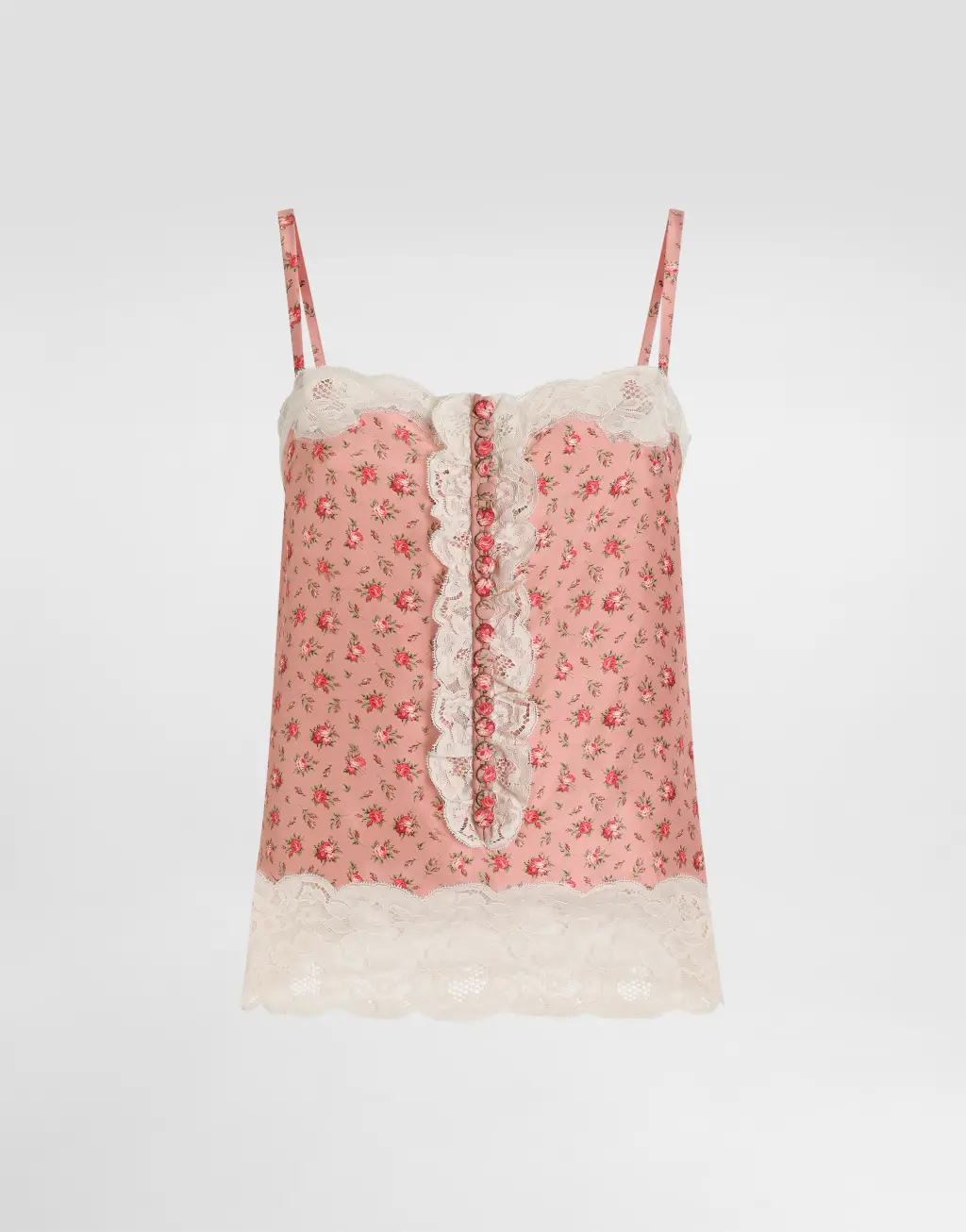 真丝上衣 小玫瑰印花