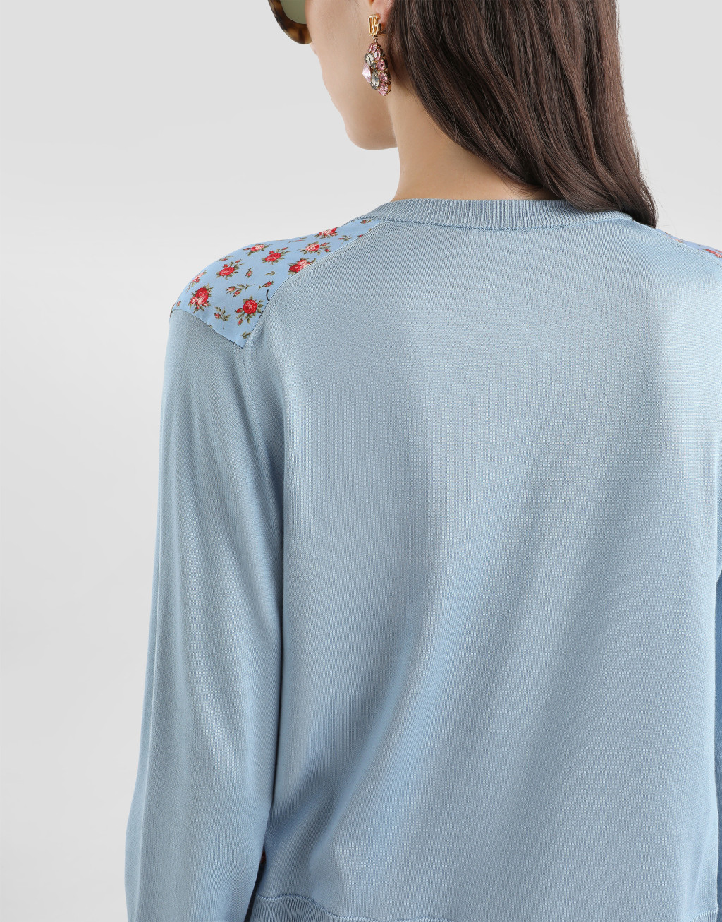 开衫 缎布 小玫瑰印花5