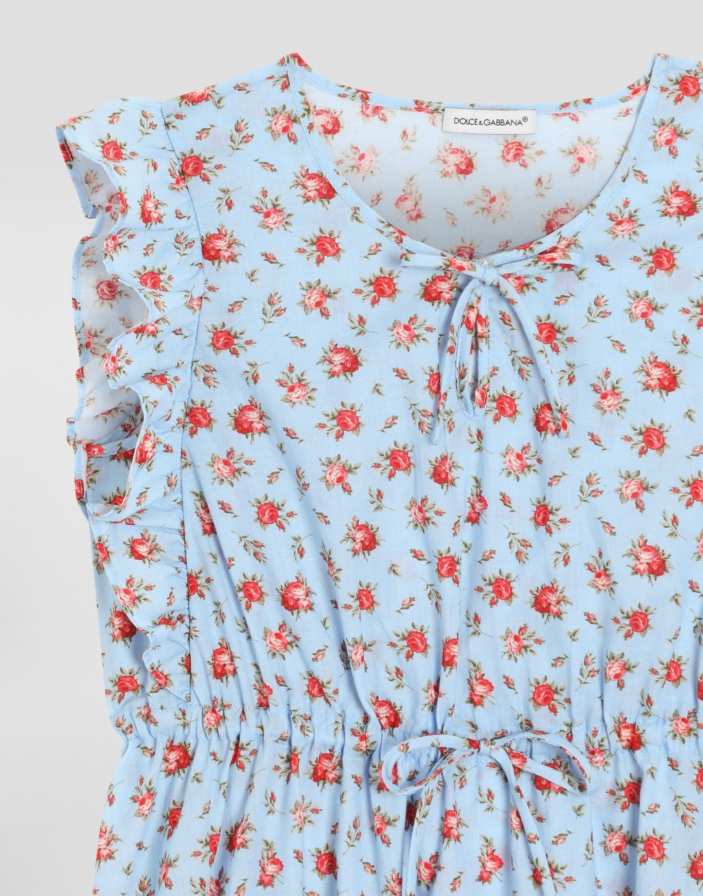 连衣裙穆斯林棉小玫瑰印花3