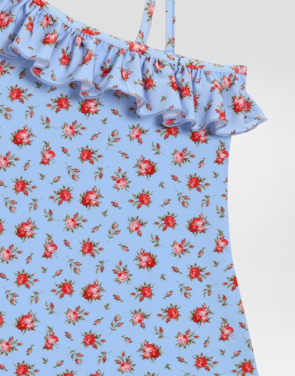 小玫瑰印花连体泳装4