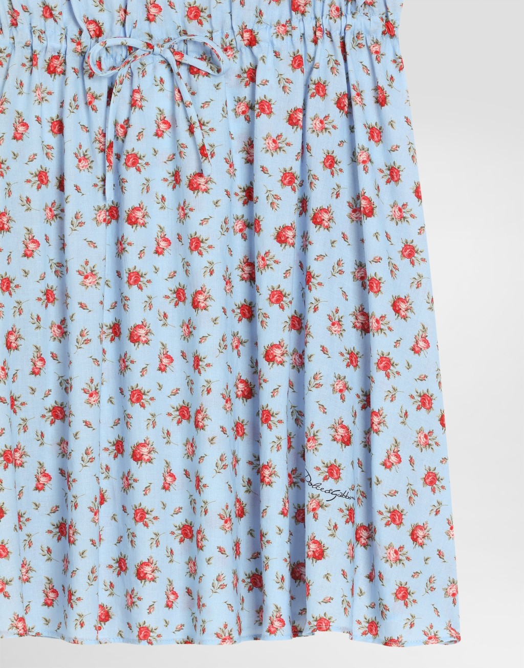 连衣裙穆斯林棉小玫瑰印花4