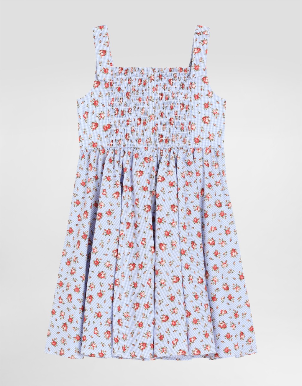 小玫瑰印花府绸连衣裙2