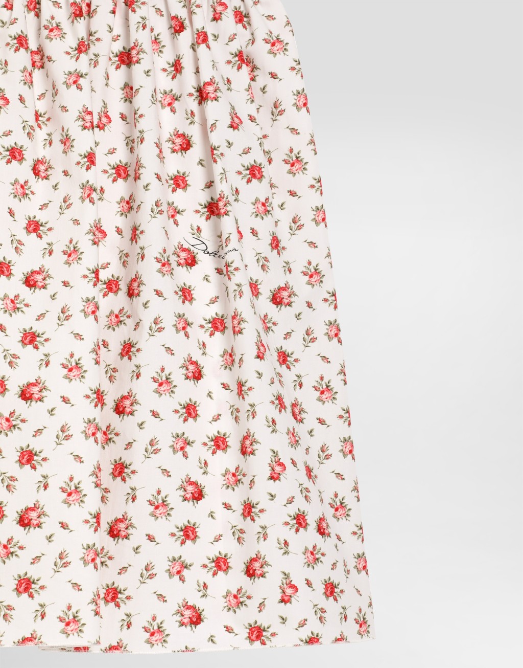 府绸连衣裙 小玫瑰印花4
