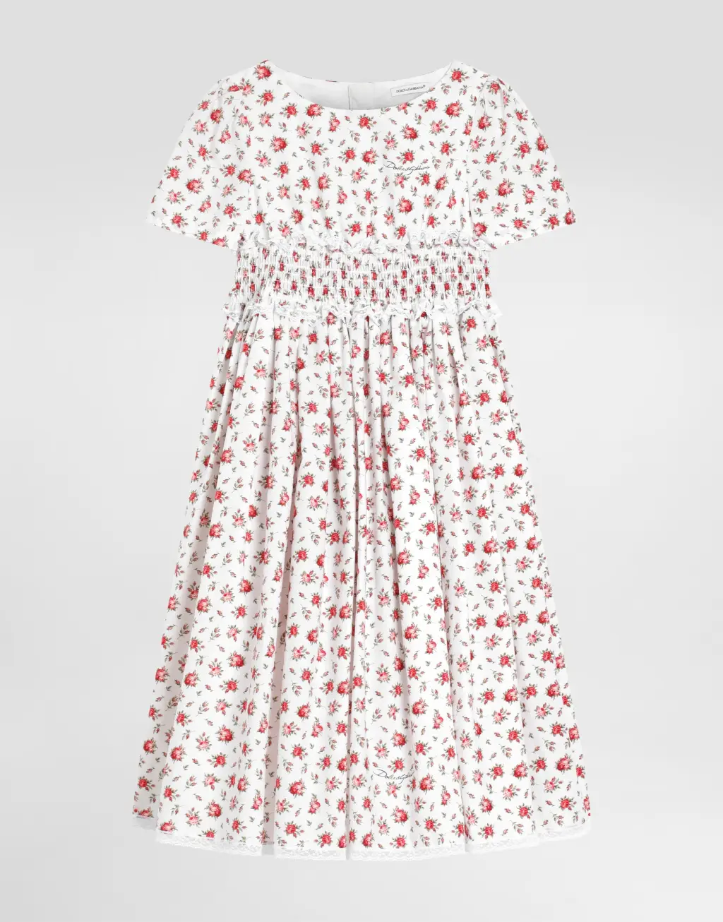 连衣裙 府绸 小玫瑰印花