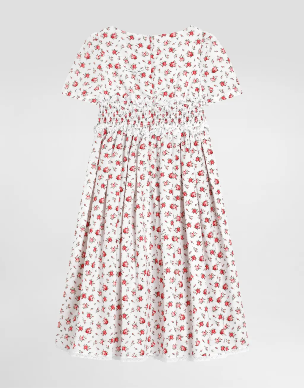 连衣裙 府绸 小玫瑰印花