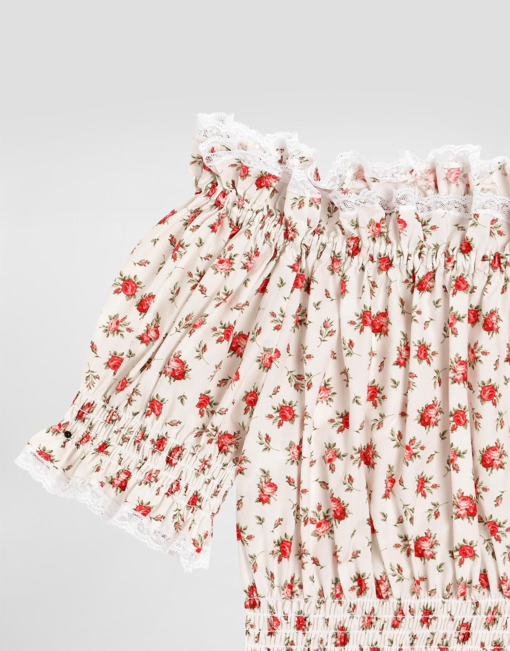 衬衫 府绸 小玫瑰印花3