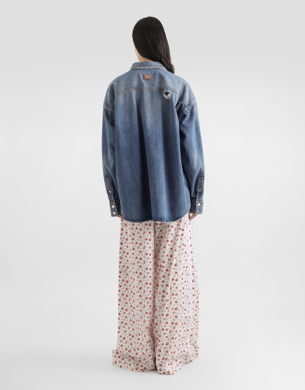 小玫瑰印花府绸长裤3