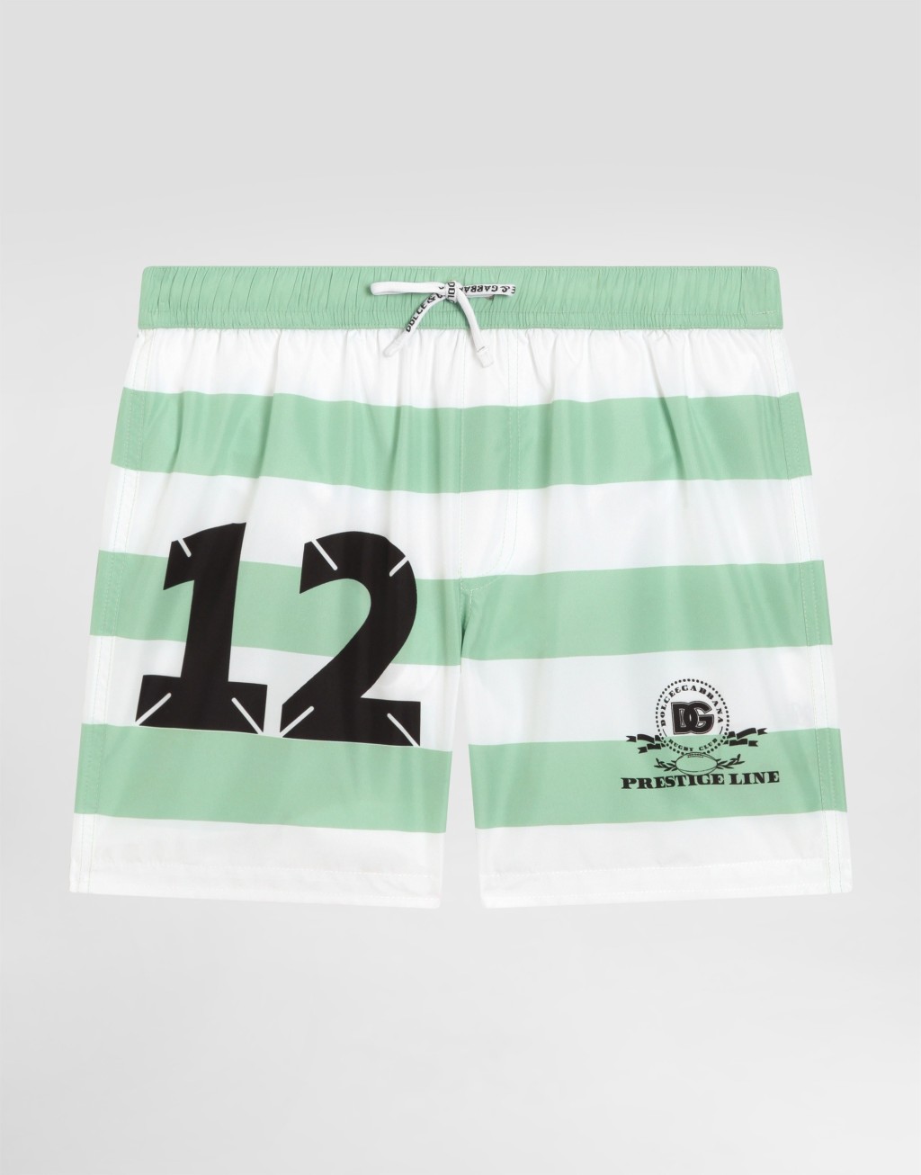 中长款尼龙泳裤 条纹效果1