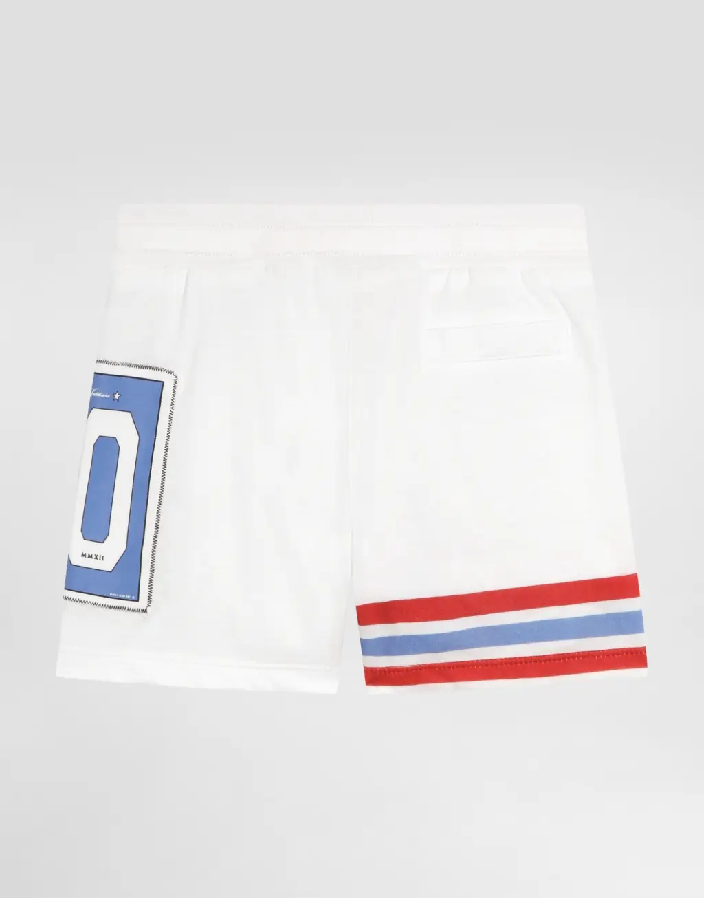 针织百慕大短裤 军装印花