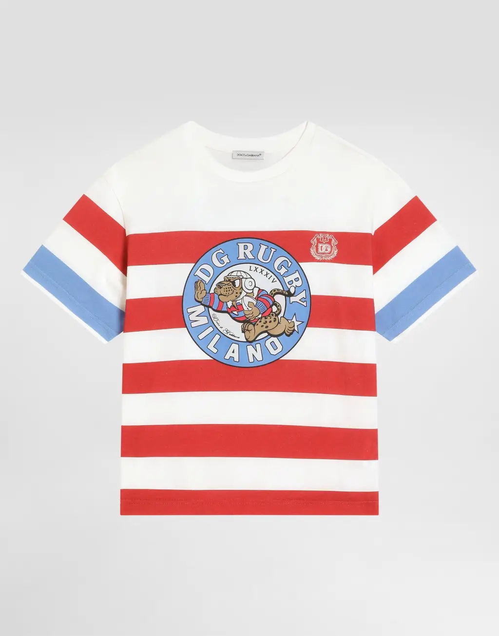 针织T恤 军装印花