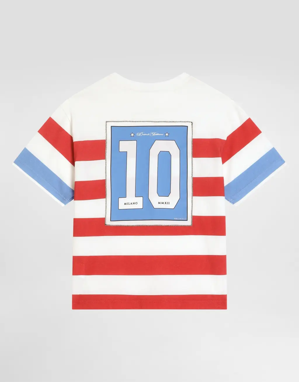 针织T恤 军装印花