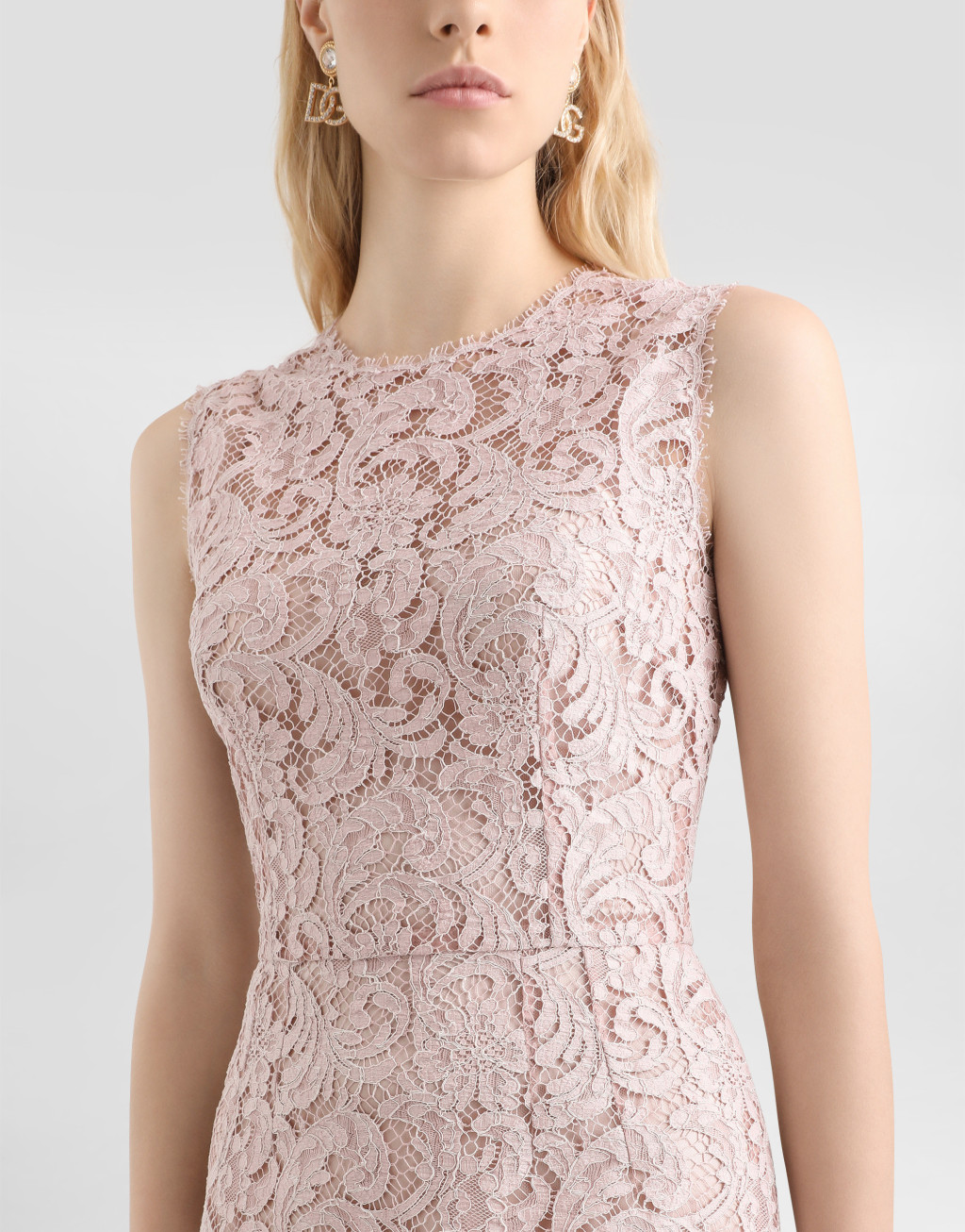 绳绣蕾丝连衣裙4