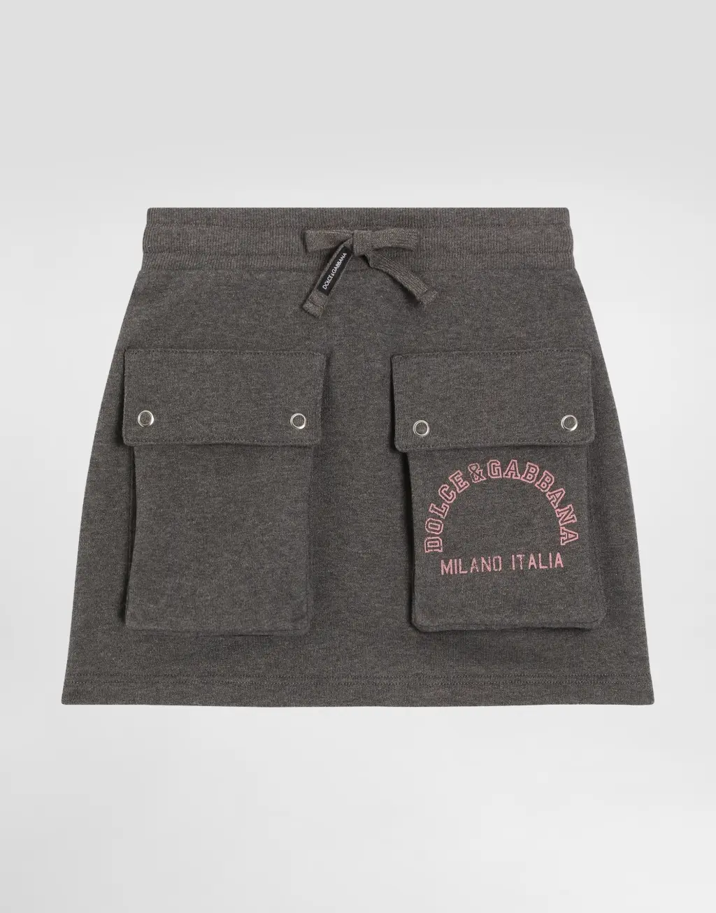 卫衣绒半身裙 标志印花