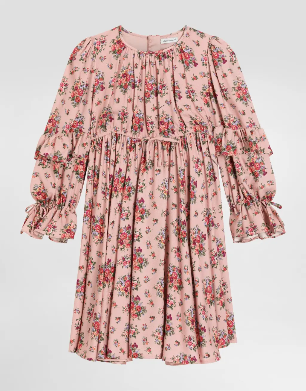 连衣裙 薄纱 小花束印花