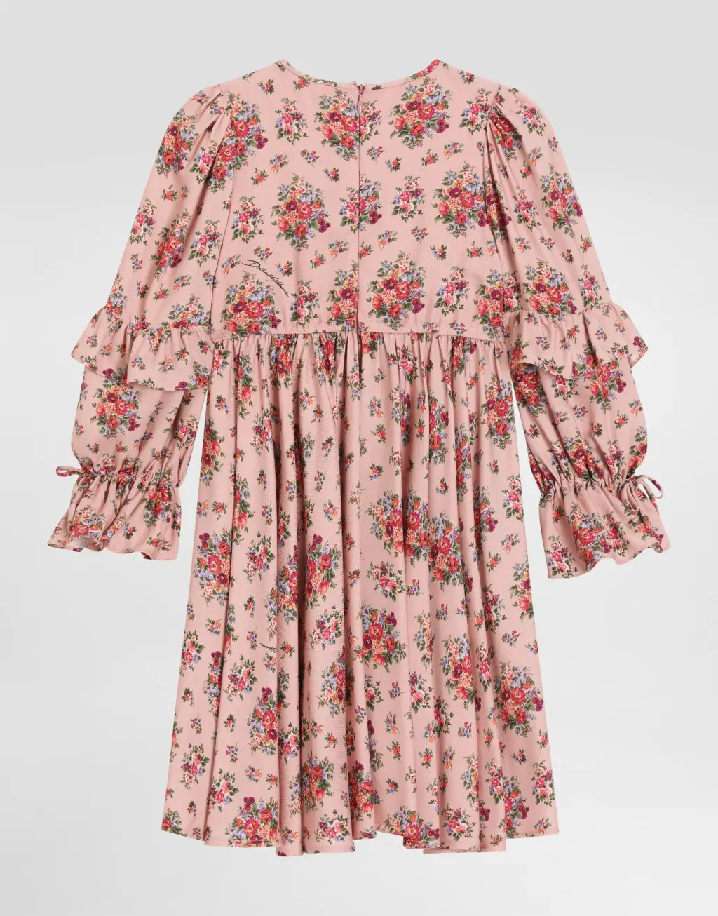 连衣裙 薄纱 小花束印花