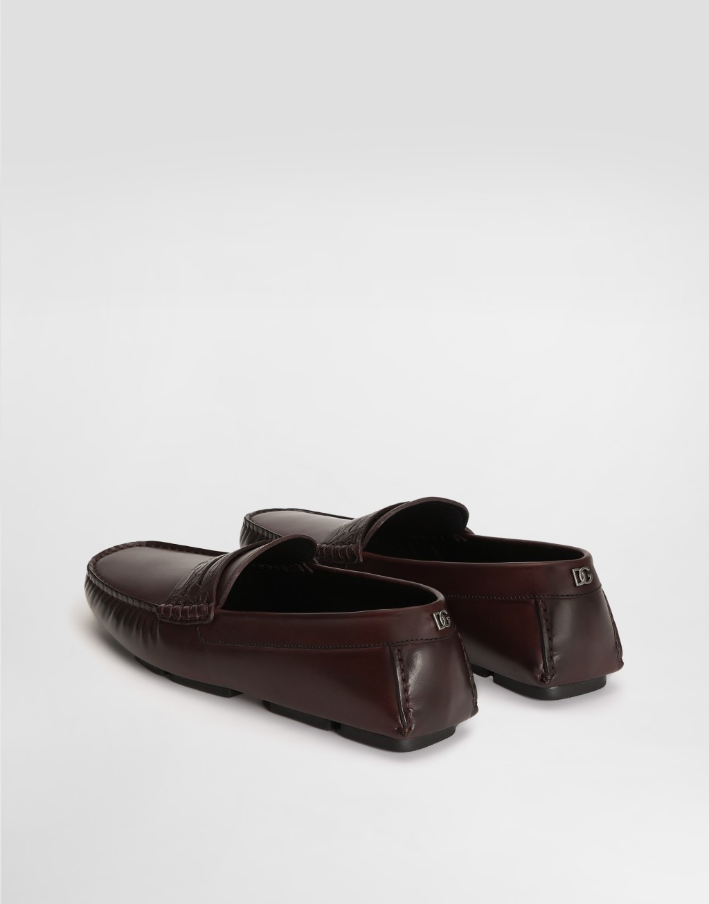 鳄鱼皮嵌片 DG Driver 皮革便鞋3