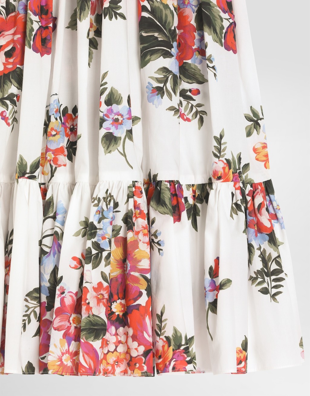 花束印花府绸半身裙4