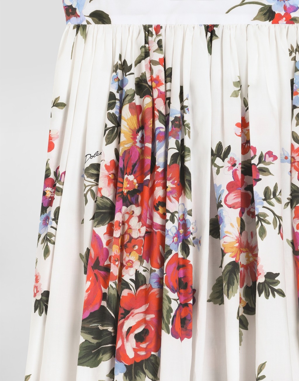 花束印花府绸半身裙3